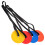 8Pcs Adjustable Tpe Soccer Training Discs for Skills & Practice 2