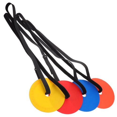 8Pcs Adjustable Tpe Soccer Training Discs for Skills & Practice 1