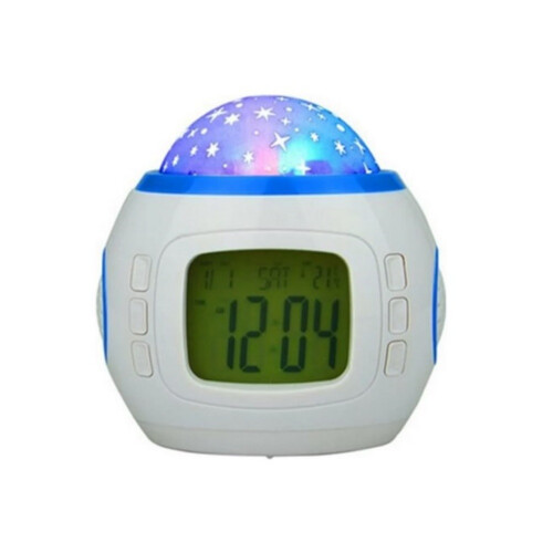 Starry Night Projection Clock, LED Technology Star Projector With Countdown Timer And Temperature Display For A Cozy Living Room 2