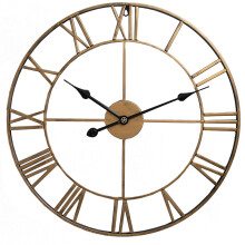 Decorative Oversized Clock Accurate Analog Time Display, Vintage Design Metal Indoor Outdoor Clocks for Living Room Study Room Kitchens Bars Cafes (24