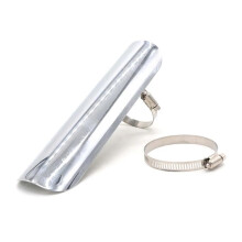 Motorcycle Chrome Exhaust Heat Shield Cover with Heel Guard for Harley Muffler Pipe