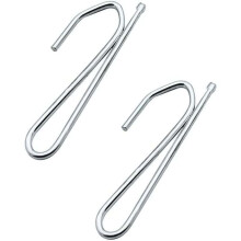 Heavy Duty Curtain Hooks Robust Metal Fasteners for Window Door and Shower Curtains, Strong Bearing Capacity Metal Prong Hook with Long Life and Smoot