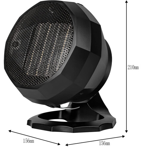 Electric Ceramic Heater, Portable Heater with Adjustable Heating Function, Overheat Protection for Safe and Efficient Indoor Heating 1