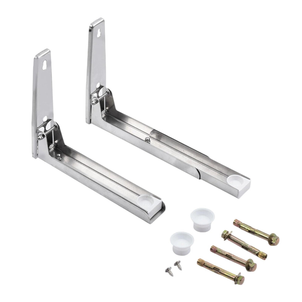 Adjustable Vertical Space Saving Bracket For Countertop Ovens, Corrosion Resistant Steel, Adjustable Width Shelf, Silver 9189345155949