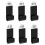 6 Acrylic Record Wall Hangers Wall Mounted Acrylic Rack-Black 1