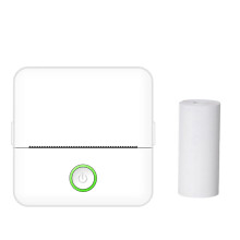 Portable Thermal Sticker Printer, 1200mAh, 85x85x45mm, White