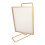 Y5578 Double-Sided Gold Metal Rotating Photo Frame, Rectangular, 565g 12