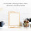 Y5578 Double-Sided Gold Metal Rotating Photo Frame, Rectangular, 565g 5