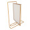 Y5578 Double-Sided Gold Metal Rotating Photo Frame, Rectangular, 565g 15