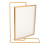Y5578 Double-Sided Gold Metal Rotating Photo Frame, Rectangular, 565g 16