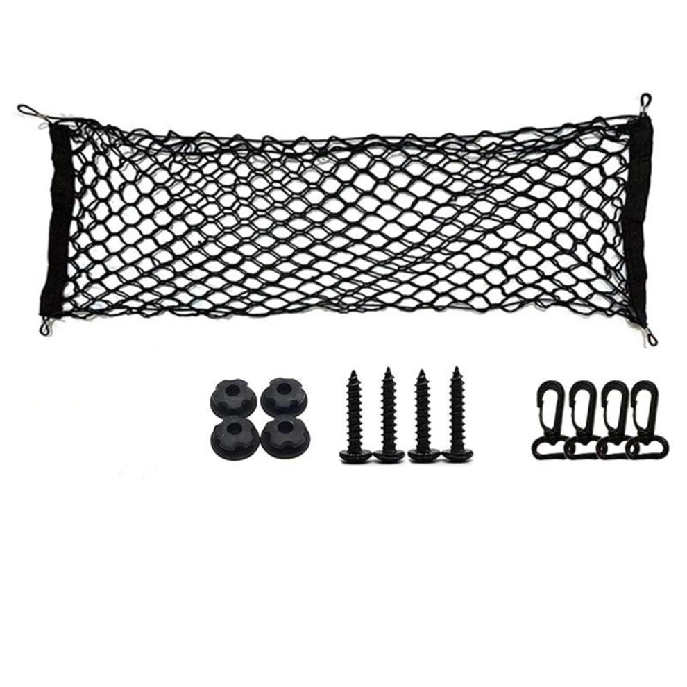 Car Trunk Cargo Net Elastic Nylon Mesh Organizer For Rear Boot Luggage, 110X40cm 9189345156274