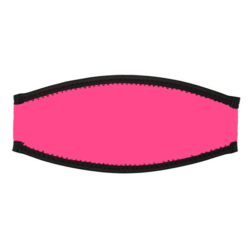 Neoprene Facepiece Strap Cover Diving Hair Protector Wrap Goggle Strap rose Red