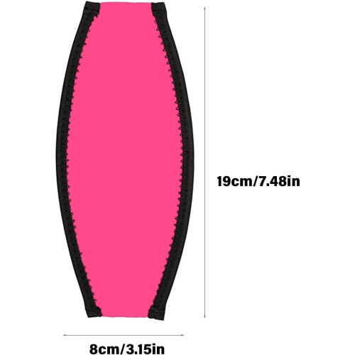 Neoprene Facepiece Strap Cover Diving Hair Protector Wrap Goggle Strap rose Red 2