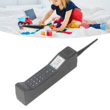 Authentic 90s Brick Cell Phone Prop - Nostalgic Black Design