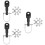 3Sets Adapter Coupler Black Practical Bike Trailer Joint 9