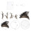 2Sets Stabile Action Figur Halter Aus Plastik, Flexibler Doll 10