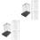 2Sets DIY Modell Farbclip Basis Schwarz Klemmhalter 3