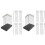 2Sets DIY Modell Farbclip Basis Schwarz Klemmhalter 2