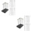 2Sets DIY Modell Farbclip Basis Schwarz Klemmhalter 6