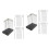 2Sets DIY Modell Farbclip Basis Schwarz Klemmhalter 4