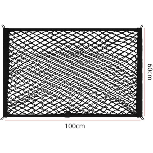 Car Cargo Net For Audi S4 Sedan 2018 Elastic Boot Net Trunk Storage DoubleLayer Flat Net 100x60 cm Secure Hooks 1