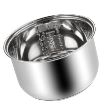 5L Stainless Steel Rice Cooker Inner Pot, Thickened Nonstick Bowl, Even Heating, Easy Clean
