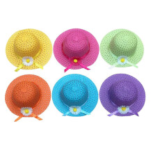 12Ud Sombreros De Paja Para Con Y Girasol Colorido