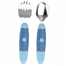 Stainless Steel Spoons and Fork Set for Eco Friendly Lightweight Feeding Tools