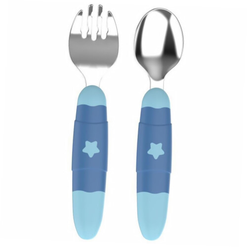 Stainless Steel Spoons and Fork Set for Eco Friendly Lightweight Feeding Tools