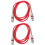 2Ud Cable Micrófono Xlr Rojo 3 Pines Resistente Para Audio 7