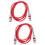 2Ud Cable Micrófono Xlr Rojo 3 Pines Resistente Para Audio 9