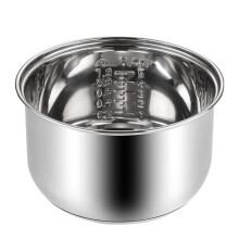 3L 304 Stainless Steel Rice Cooker Inner Pot Replacement Bowl with Even Heating and Easy Clean Surface