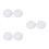 6Pcs Reusable White Silicone Steamer Liners Non-Stick Pads for Dim Sum 10