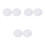 6Pcs Reusable White Silicone Steamer Liners Non-Stick Pads for Dim Sum 4