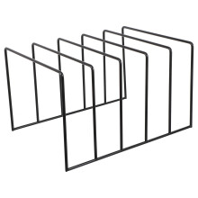 2Ud Soporte Negro Para Y Archivos Con Acabado