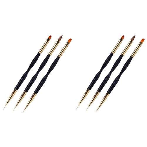 6Ud Cepillo Doble Color Negro Para Y Estilo Personal 1