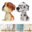 6Pcs Resin Dog Bobblehead Car Interior Dashboard Ornaments 11