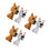 6Pcs Resin Dog Bobblehead Car Interior Dashboard Ornaments 9