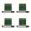 4Sets Multi-Color Aluminum Temporary Car Parking Number Display Plates 6