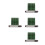4Sets Multi-Color Aluminum Temporary Car Parking Number Display Plates 9