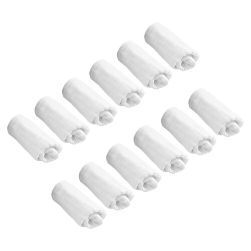 24Pièces Lingettes Mousseline Bébé Peau Sensible Blancs Réutilisables 2