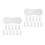 24Pièces Lingettes Mousseline Bébé Peau Sensible Blancs Réutilisables 8