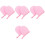 8Pièces Mitaines Rose En Peluche Pour Auto-Bronzant 4