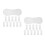 24Pièces Lingettes Mousseline Bébé Peau Sensible Blancs Réutilisables 5