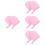 8Pièces Mitaines Rose En Peluche Pour Auto-Bronzant 7