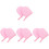 8Pièces Mitaines Rose En Peluche Pour Auto-Bronzant 3