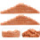 750Pcs Clay Miniature Bricks Chocolate for DIY Wall and Model Decor 10