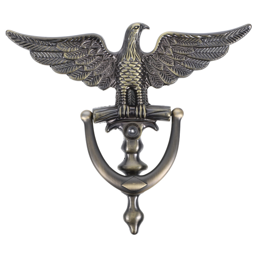 4Pcs Golden Door Knockers Zinc Alloy Front Door Knocker With Viewer 3591263154625