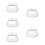 5Pz Strumento Professionale Elettrico Bianco Portatile 11