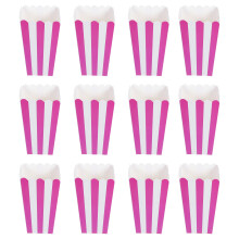 150Pièces Seaux Popcorn En Papier Violet Pour Cinéma